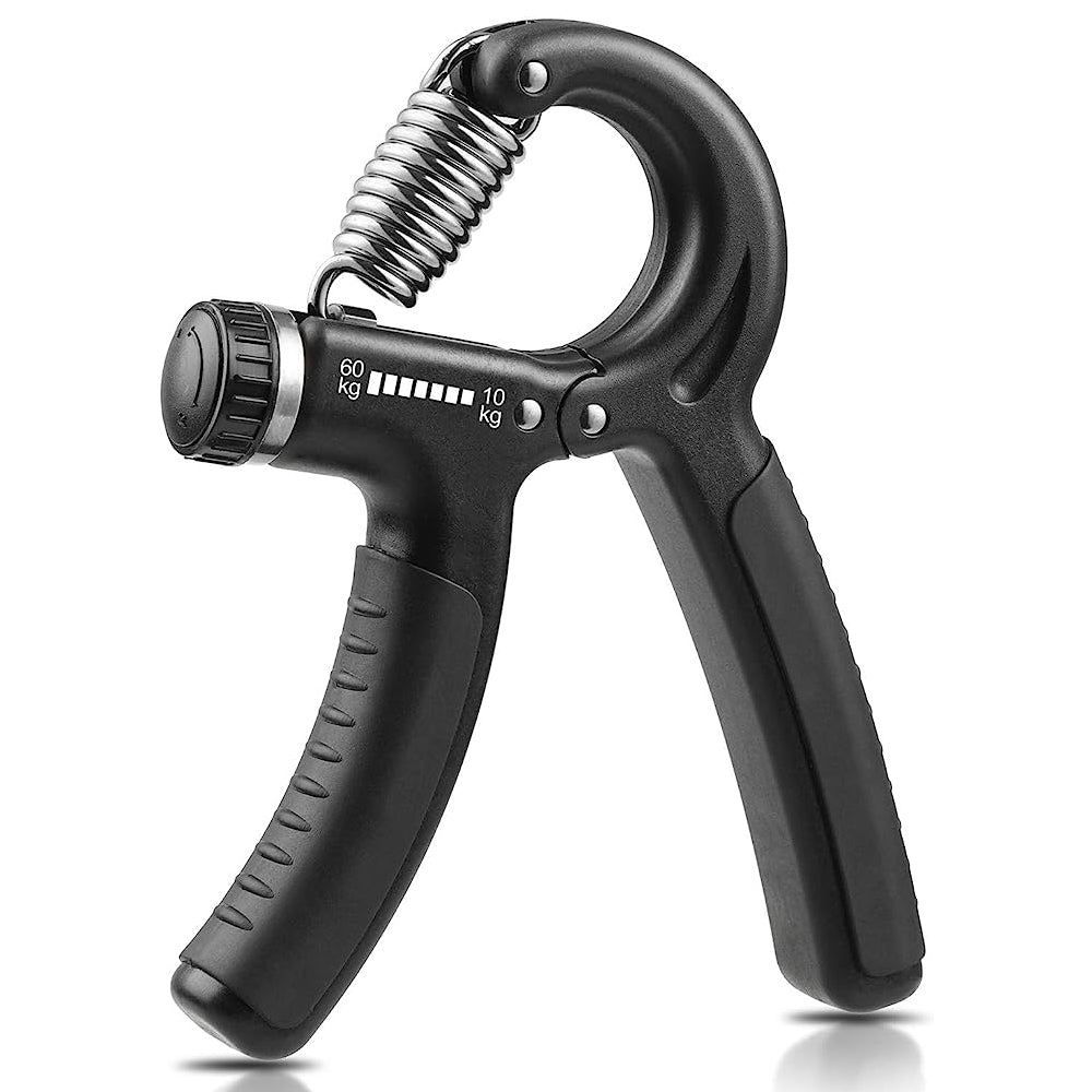 Adjustable Hand Grip Strengthener 10-60kg Black Portable Fitness